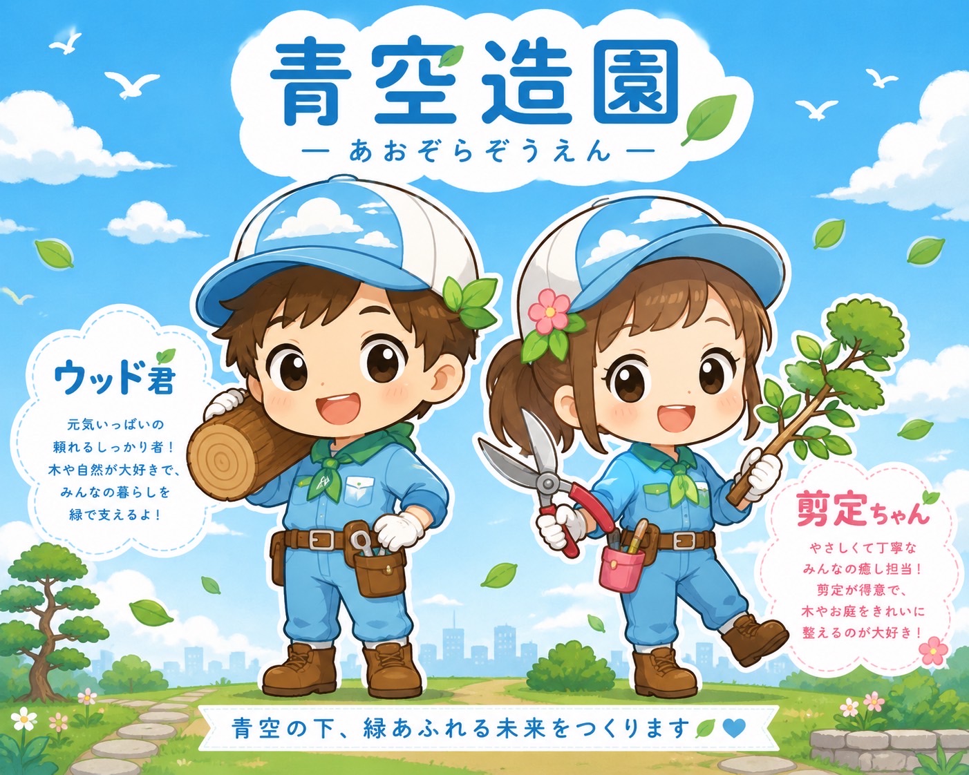 青空造園マスコット 剪定ちゃん